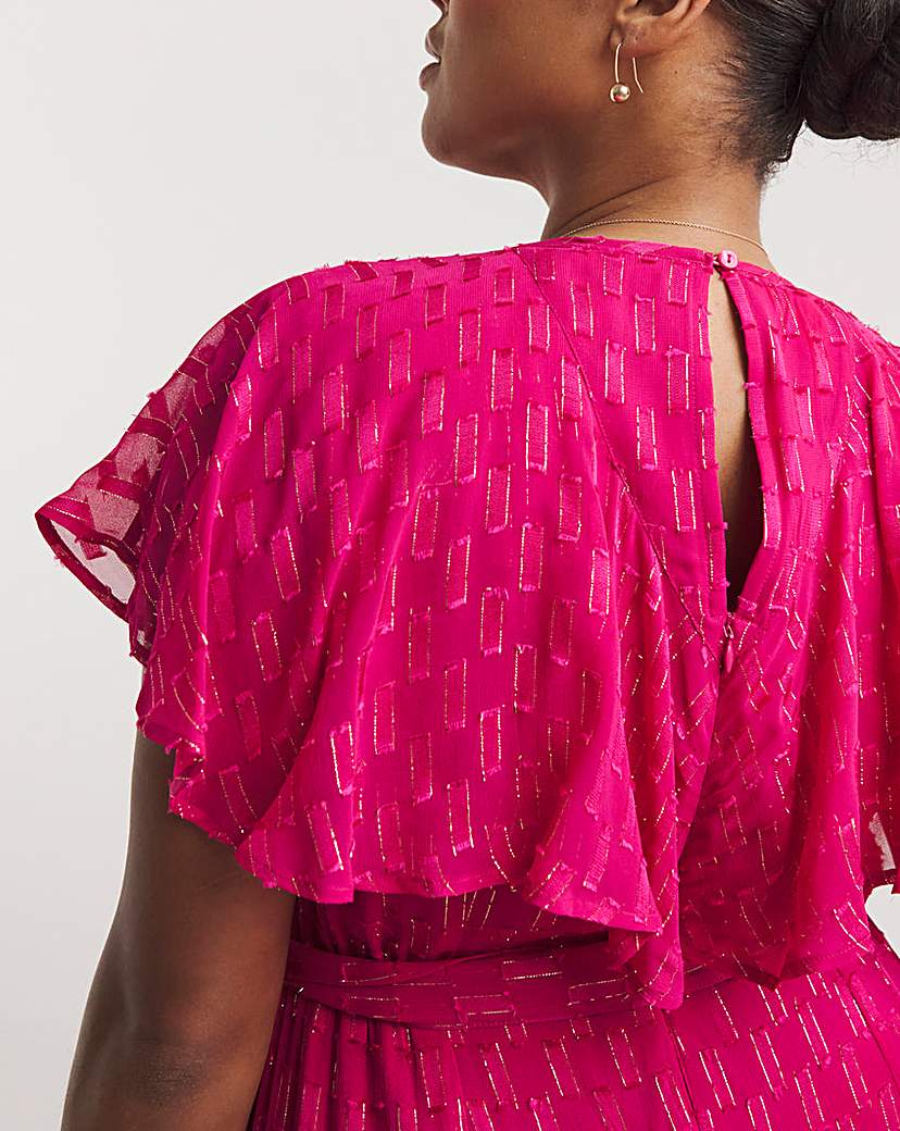 Joanna Hope Pink Dobby Maxi Dress