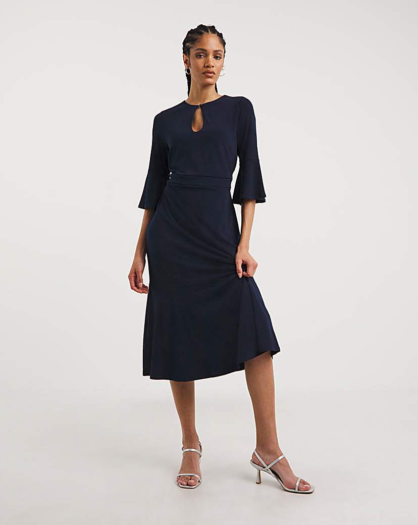 Joanna Hope Navy Luxe Jersey Dress