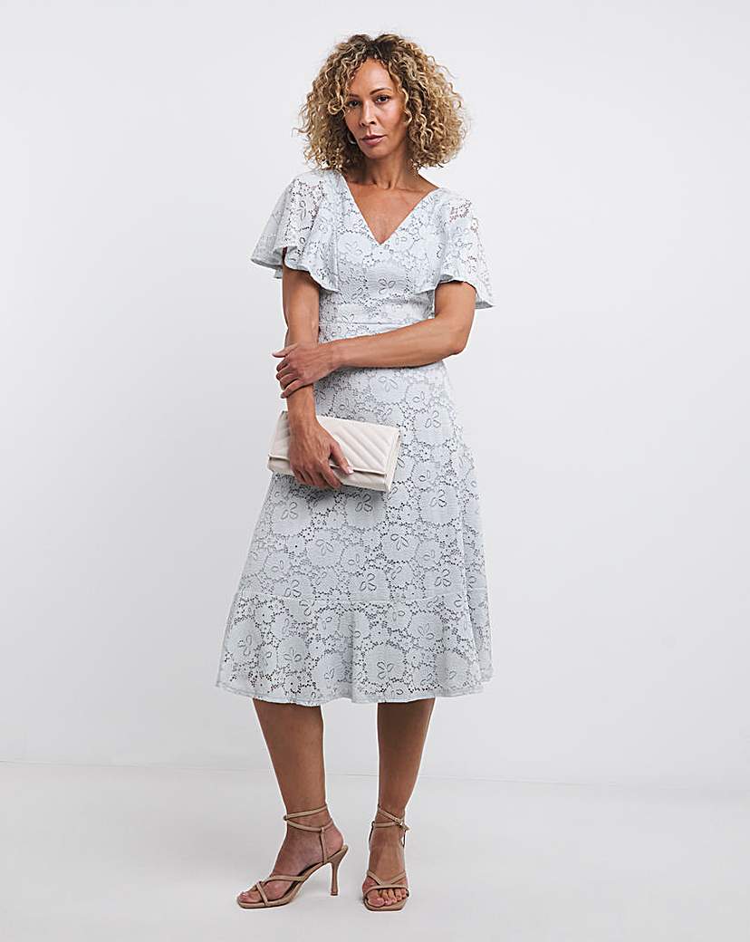 Joanna Hope Lace Midi Dress