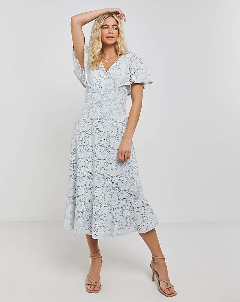 Joanna Hope Lace Midi Dress