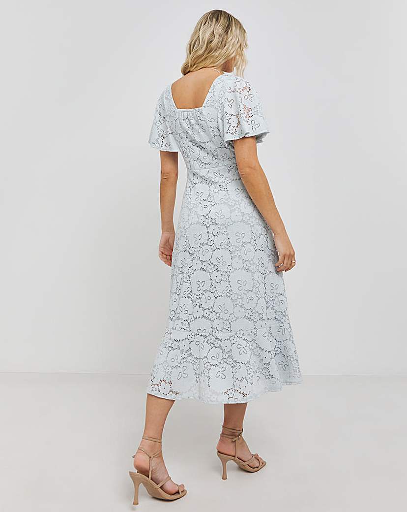 Joanna Hope Lace Midi Dress