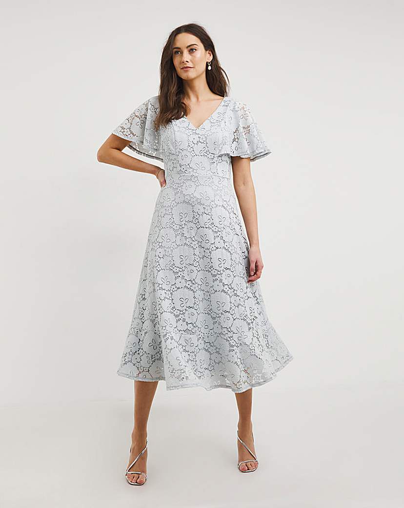 Joanna Hope Lace Midi Dress