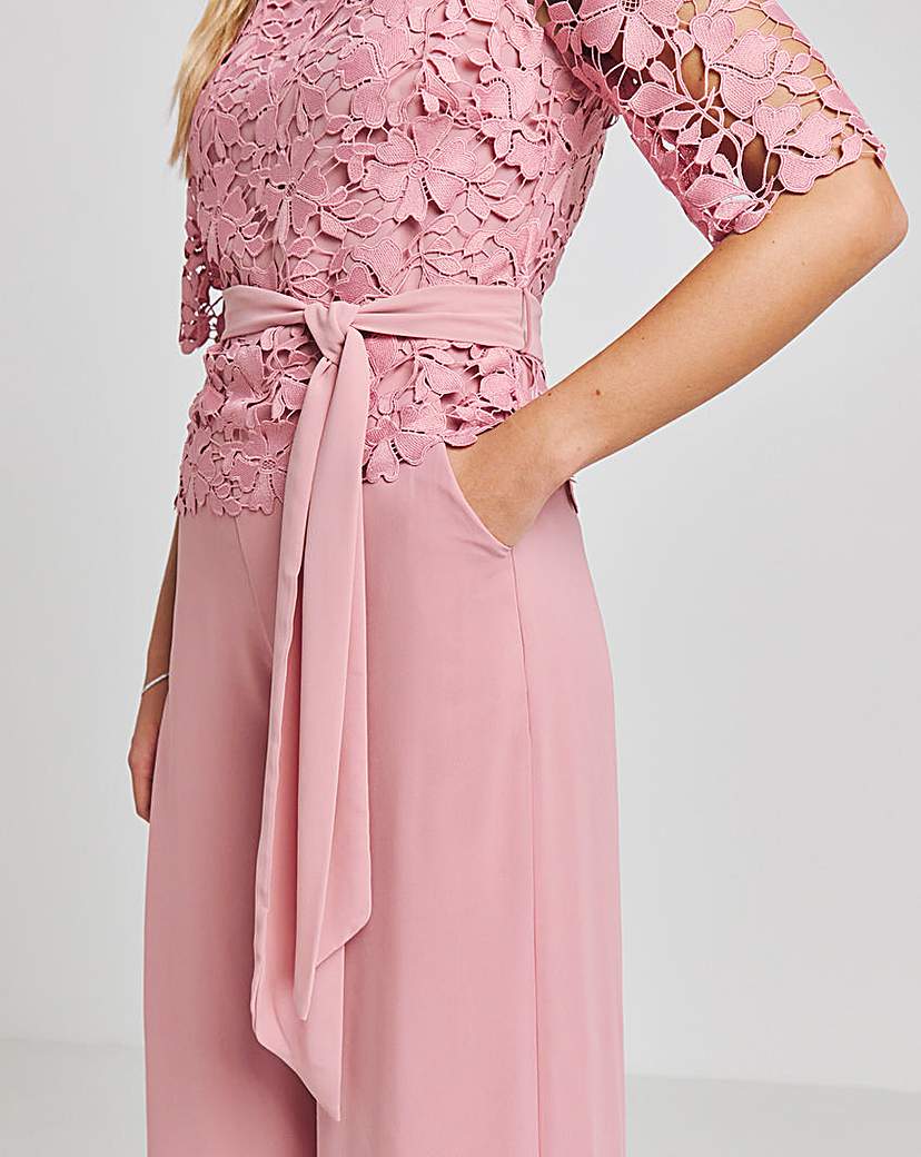 Joanna Hope Lace Jumpsuit