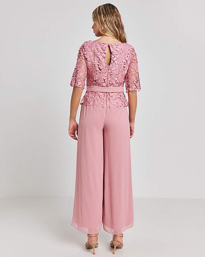 Joanna Hope Lace Jumpsuit