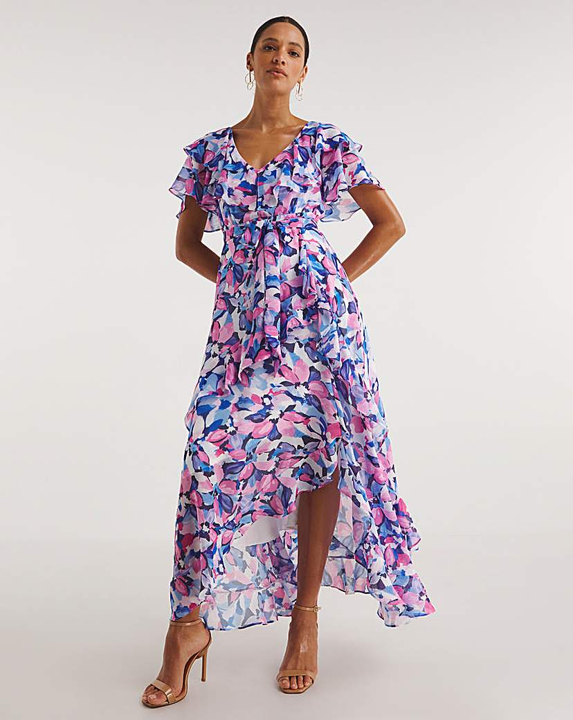 Joanna Hope Ruffle Maxi Dress