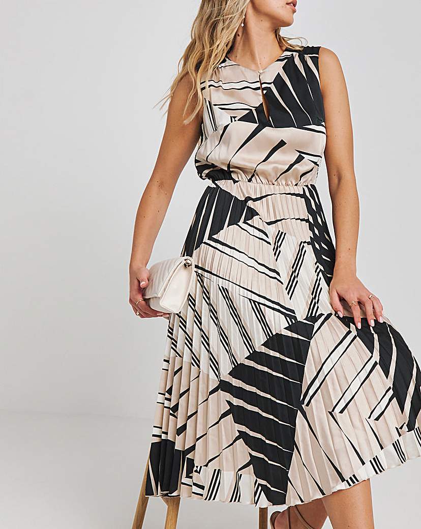 Joanna Hope Geo Print Dress