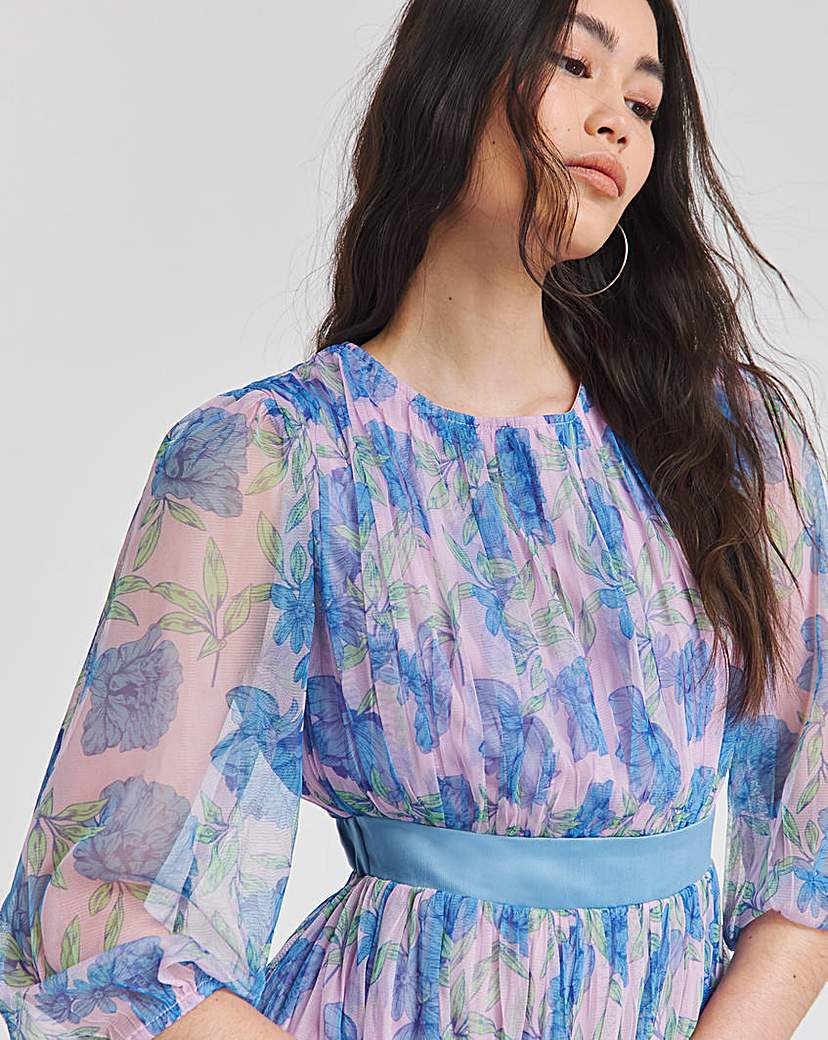 Joanna Hope Mesh Maxi Dress