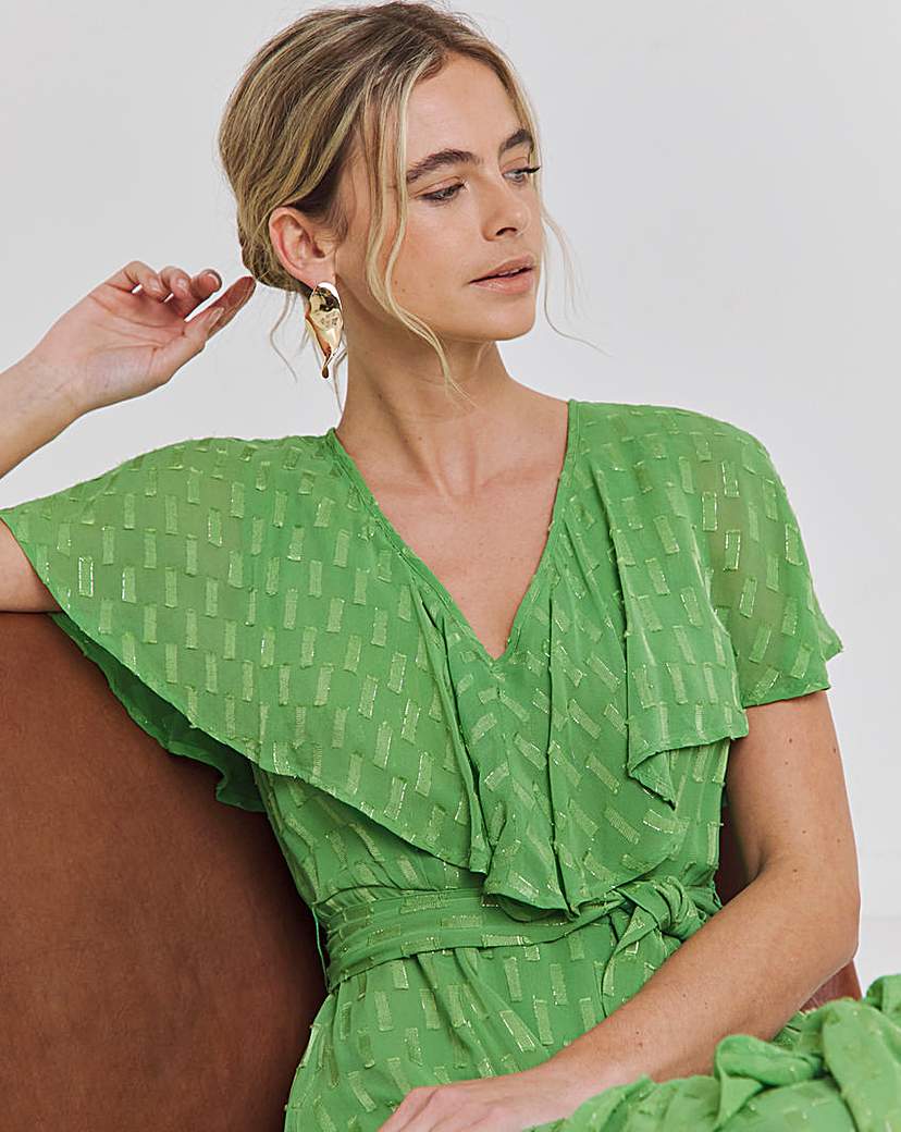 Joanna Hope Maxi Dobby Dress