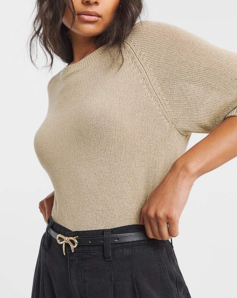 New In - Bow Detail Jean Belt