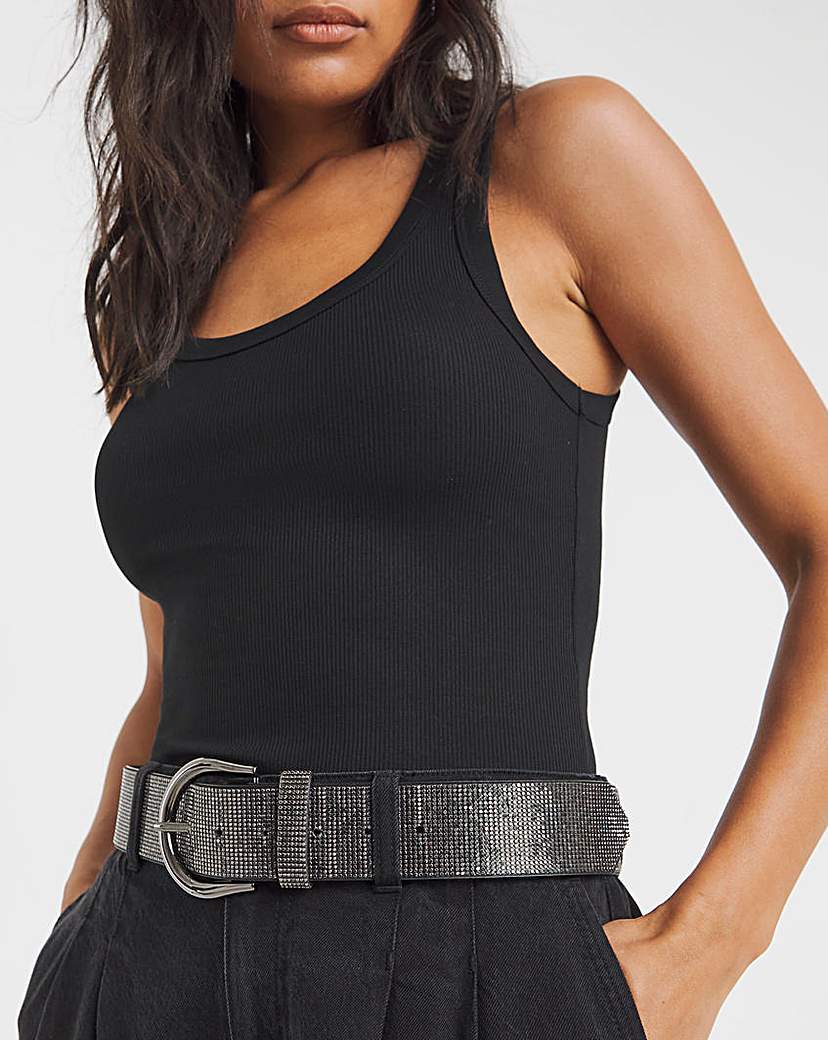 New In - Statement Diamante Belt