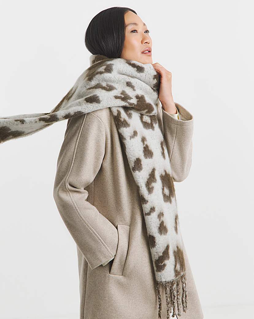 New In - Cow Print Blanket Scarf