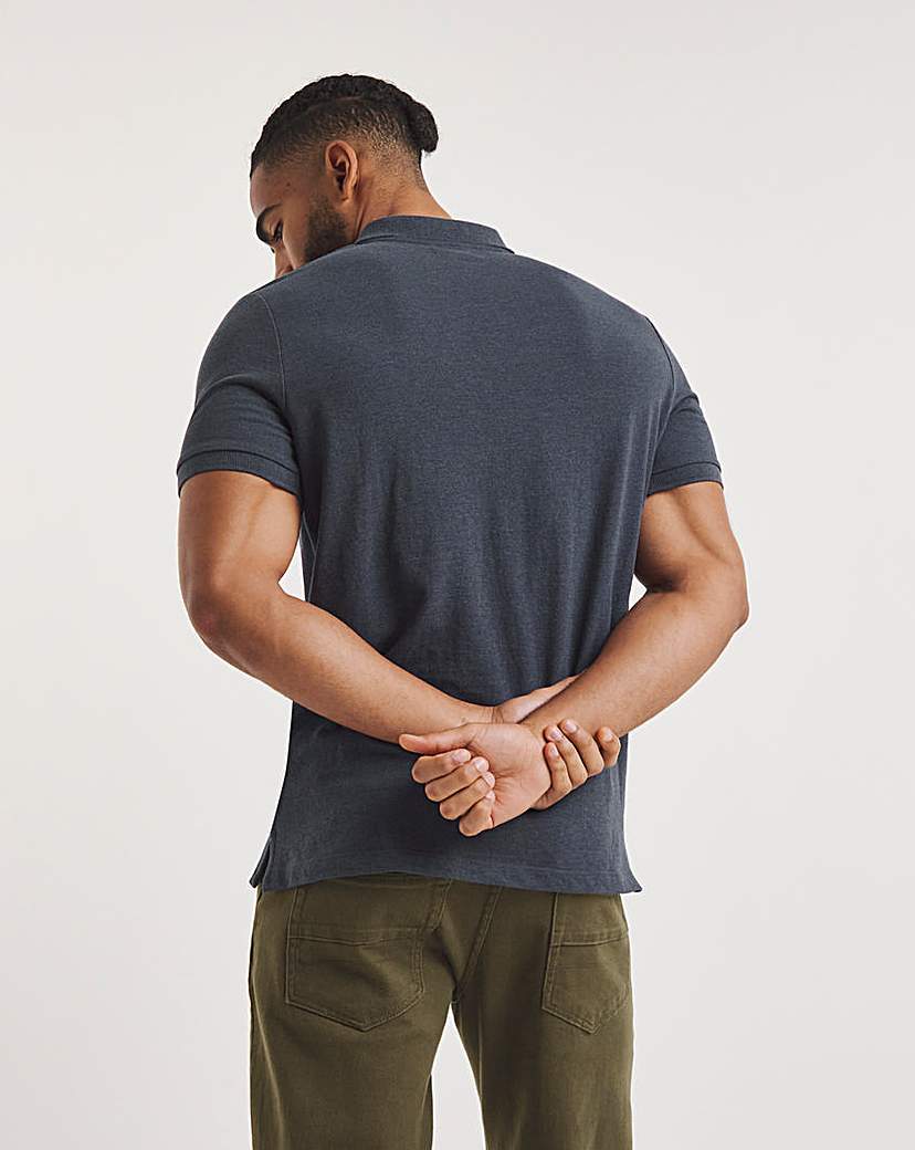 Pure Cotton Marl Pique Polo