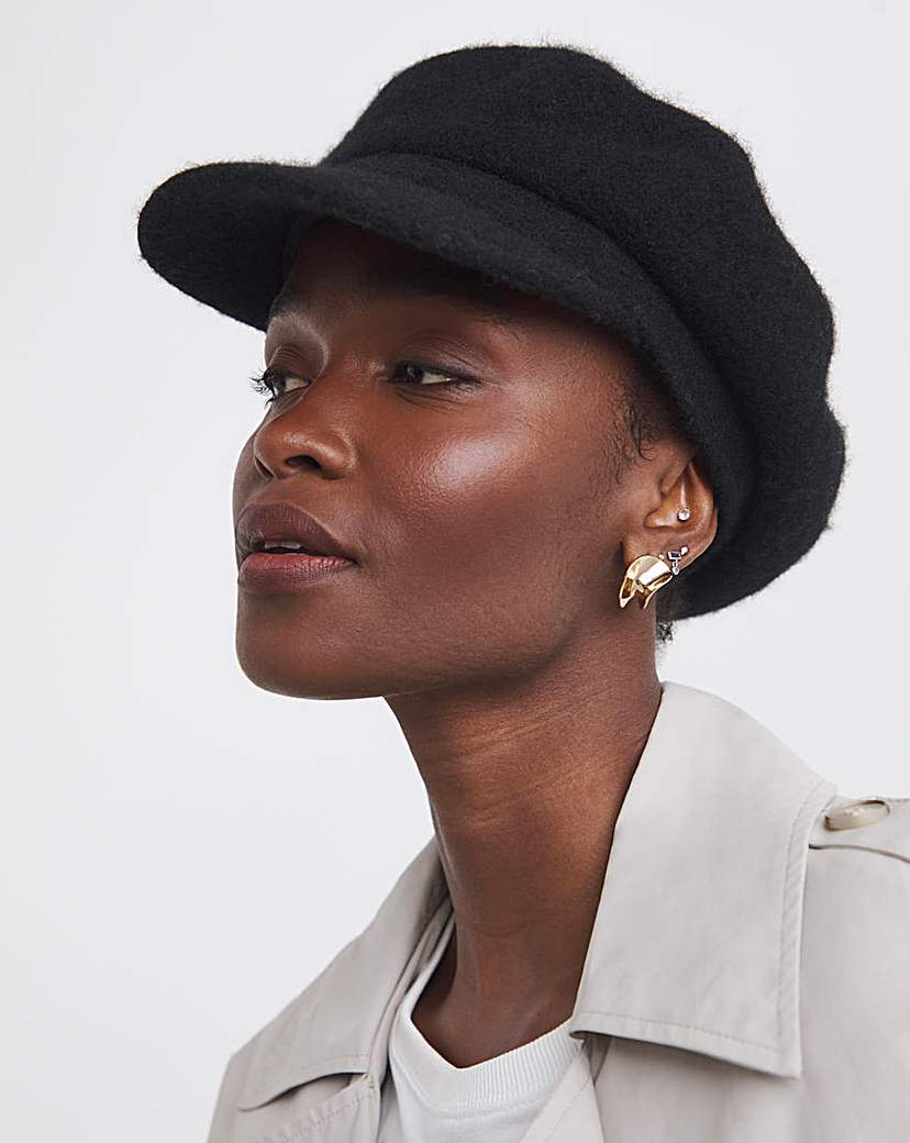 New In - Wool Baker Boy Hat