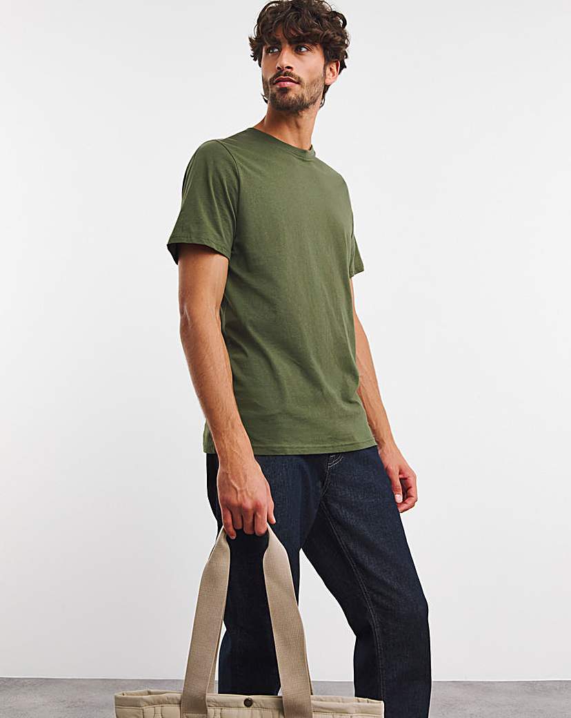 Pure Cotton Crew Neck T-Shirt Long