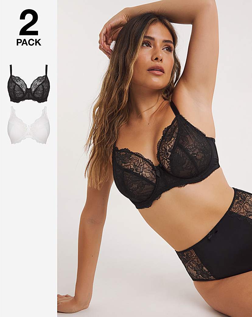 2 Pack Ella Lace Minimiser Bras