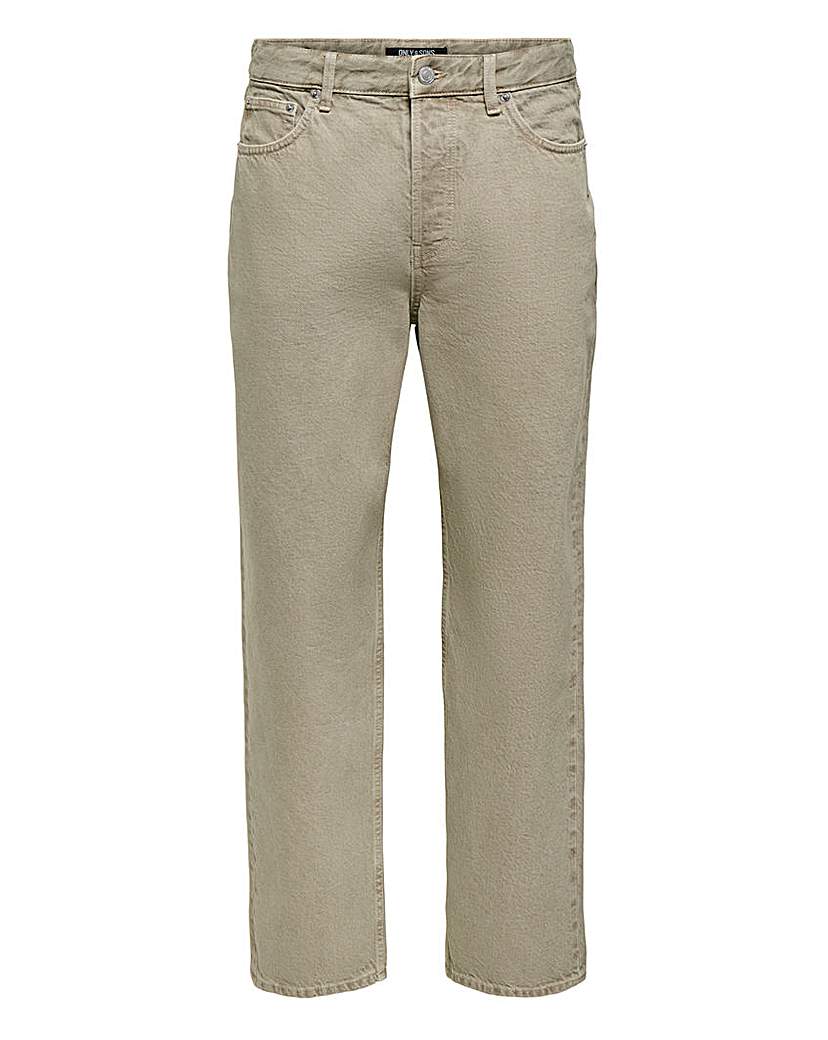 Only & Sons Fade Jeans - Beige Denim