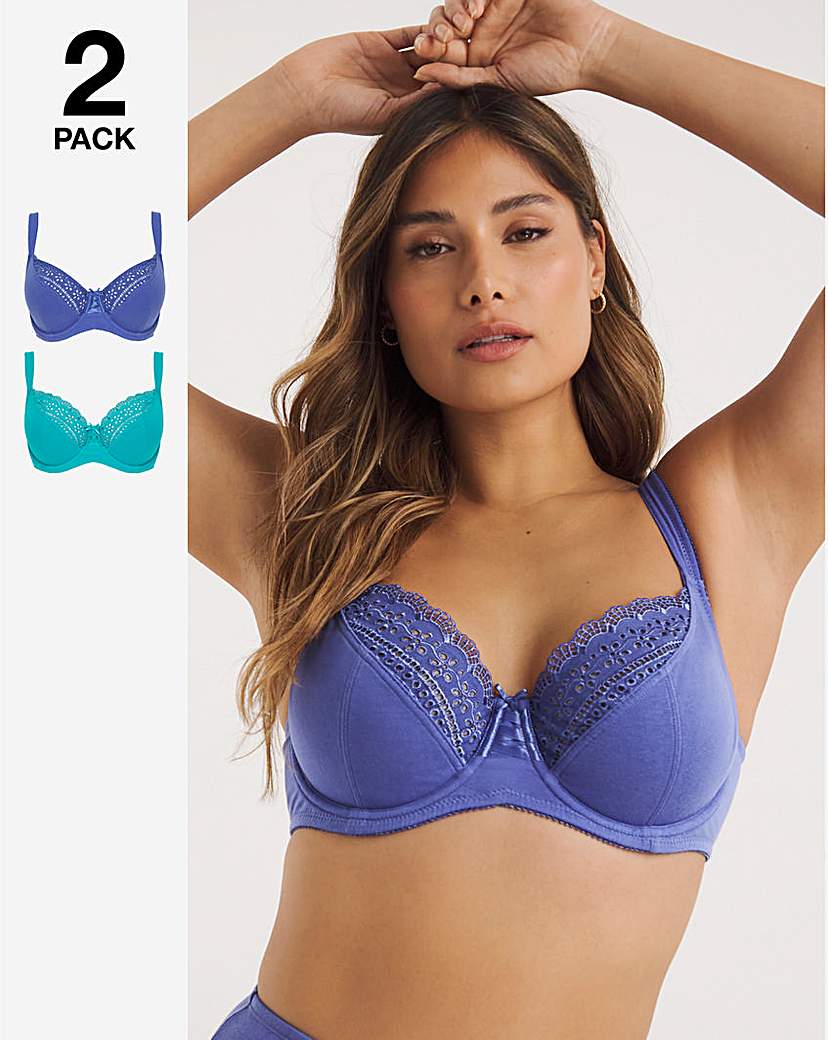 2 Pack Jane Full Cup Wired Bras