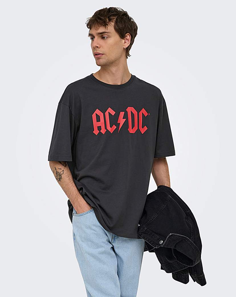 Only & Sons ACDC T-Shirt - Black