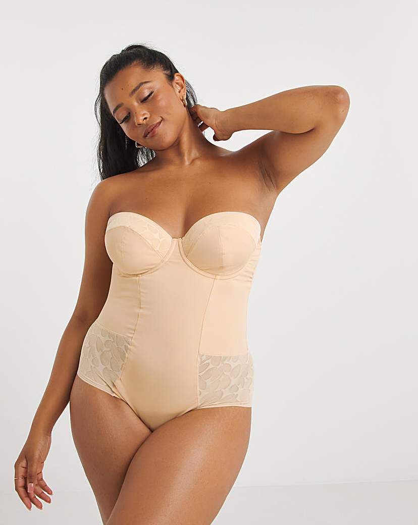 Almond Firm Control Shapewear Body