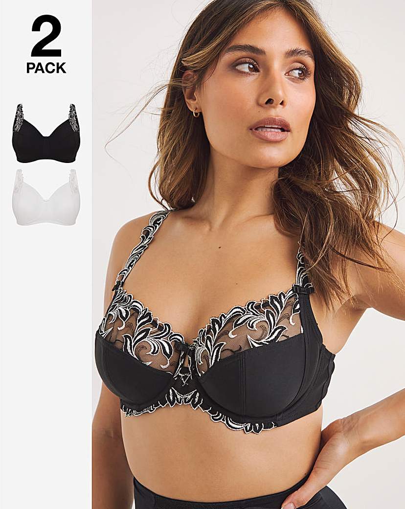 2 Pack Flora Non Wired Bras