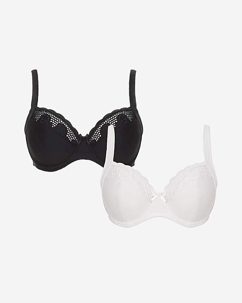 2 Pack Elana Full Cup Bras