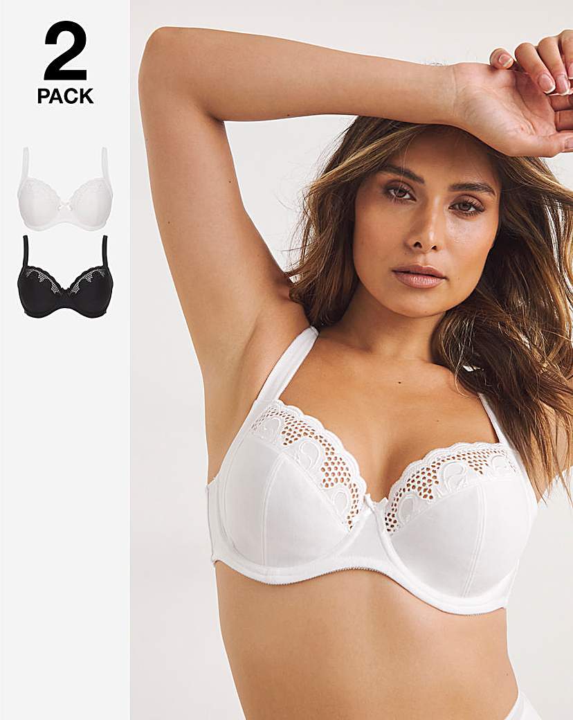 2 Pack Elana Full Cup Bras