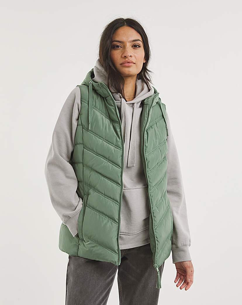 Sage Water Resistant Puffer Gilet