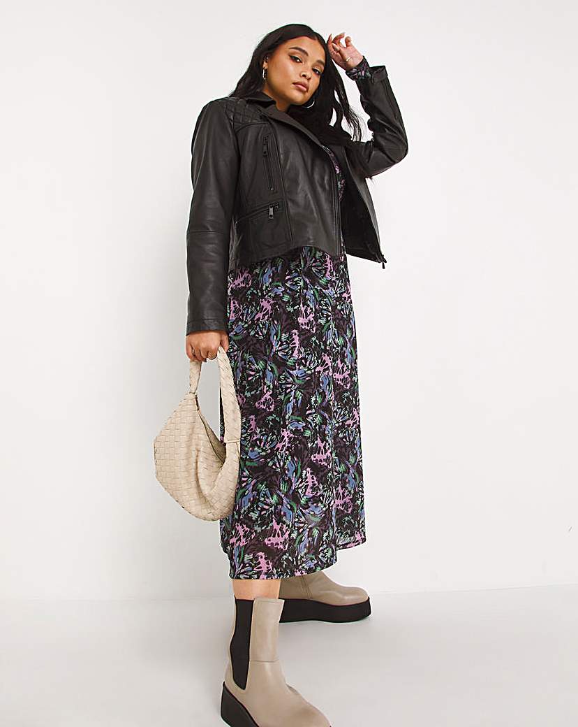 Black Leather Biker Jacket