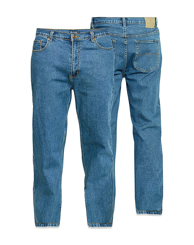 Carlos Comfort Fit Stretch Jeans Blue