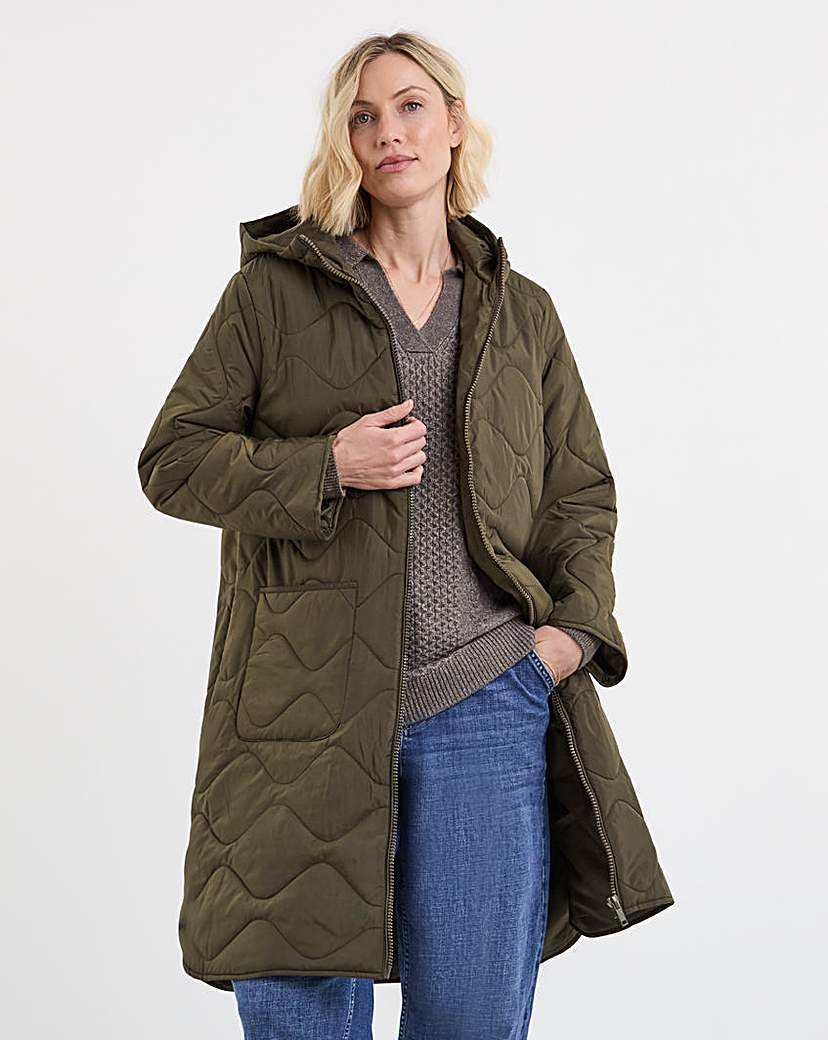 Longline Quilted Coat