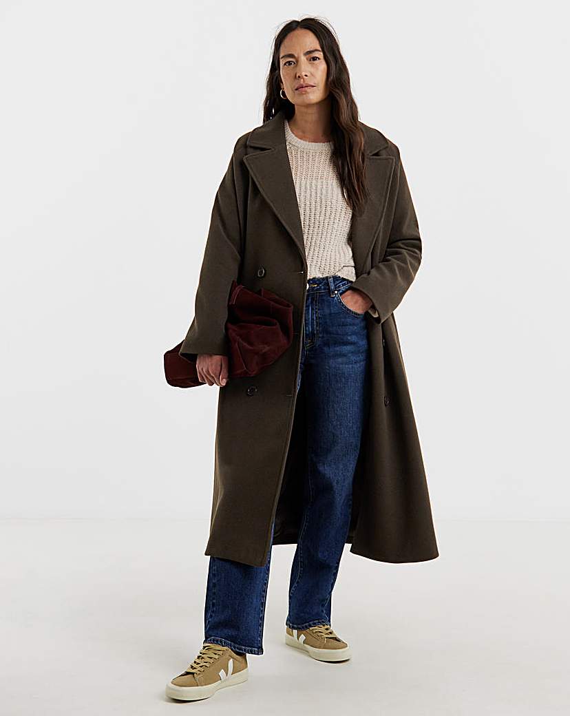 New In - Chocolate Relaxed Oversized Maxi Coat
