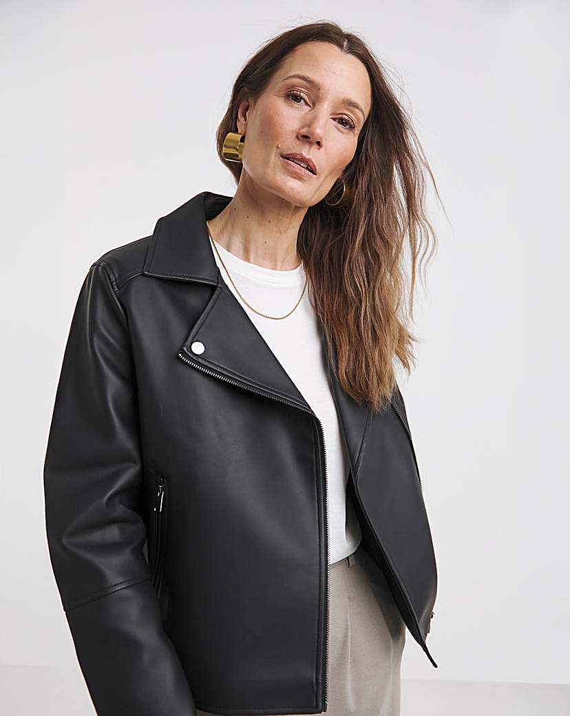 New In - Faux Leather Biker