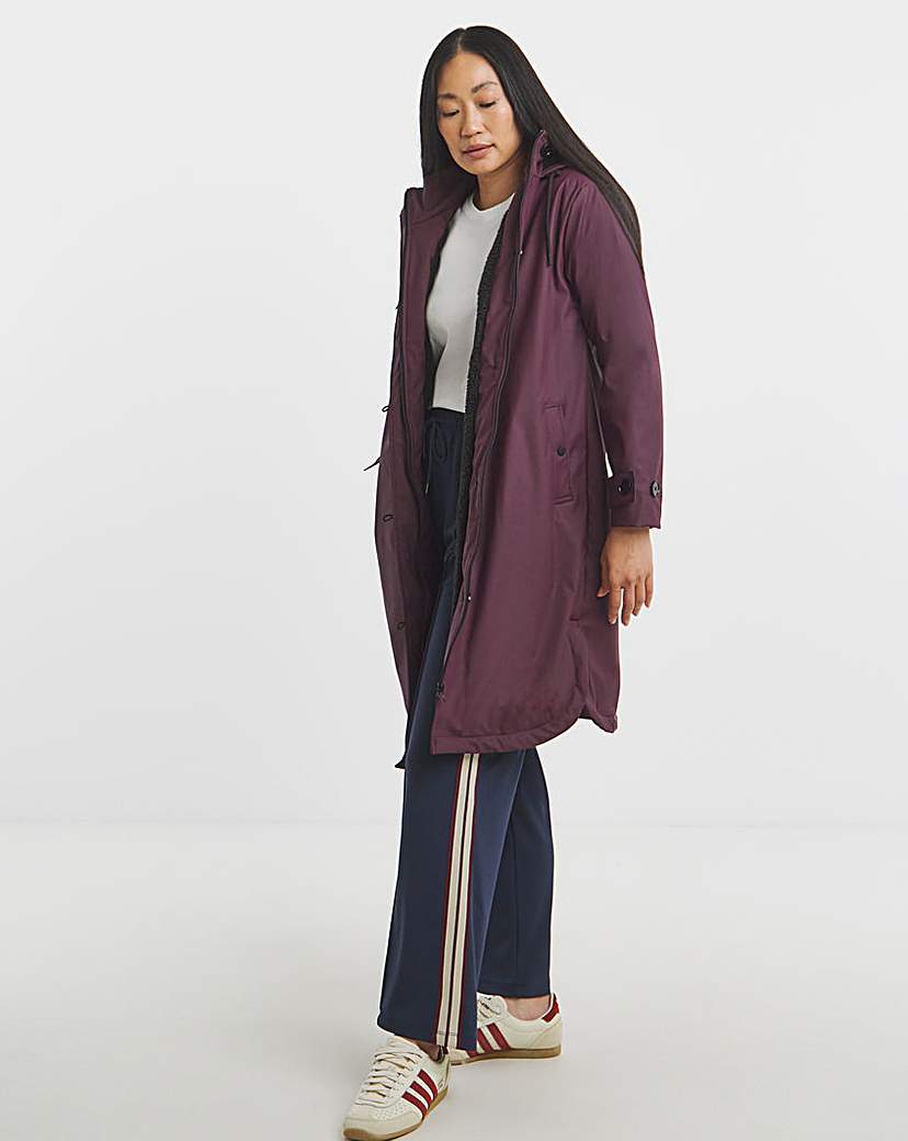 New In - Fleece Lined Rubberised Raincoat