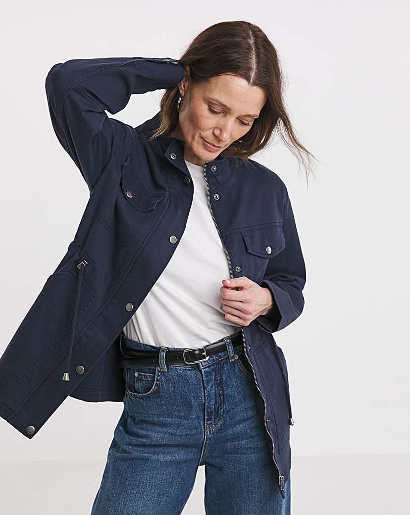 New In - Navy Utility Stretch Jacket