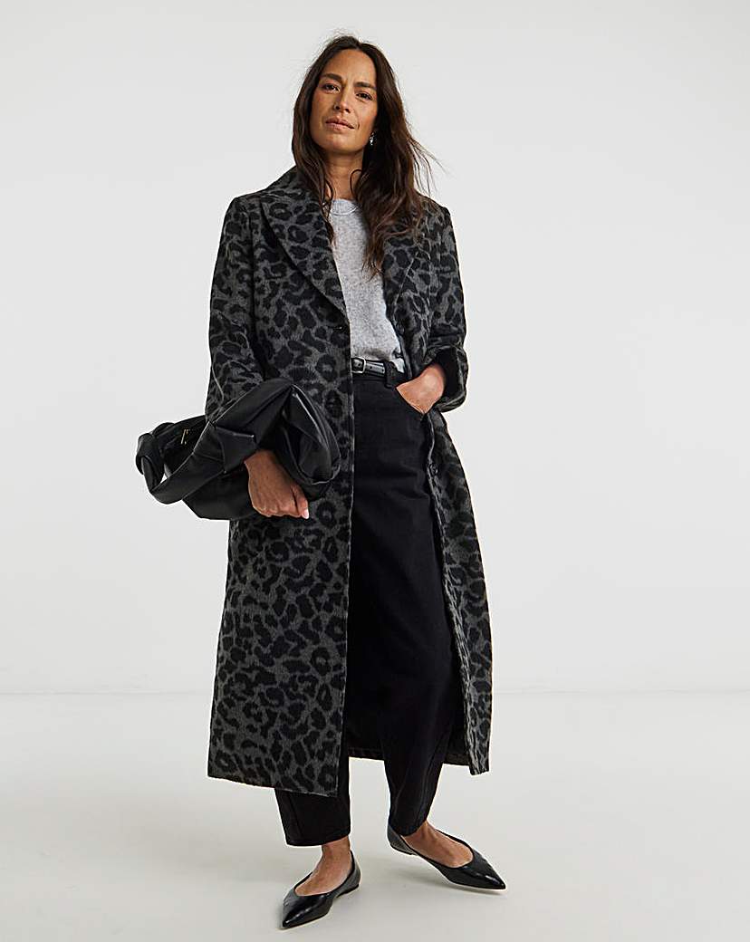 New In - Printed Relaxed Coat