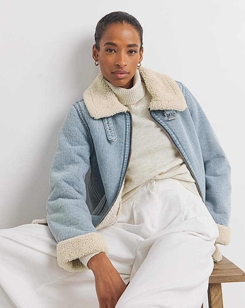 Denim Shearling Jacket