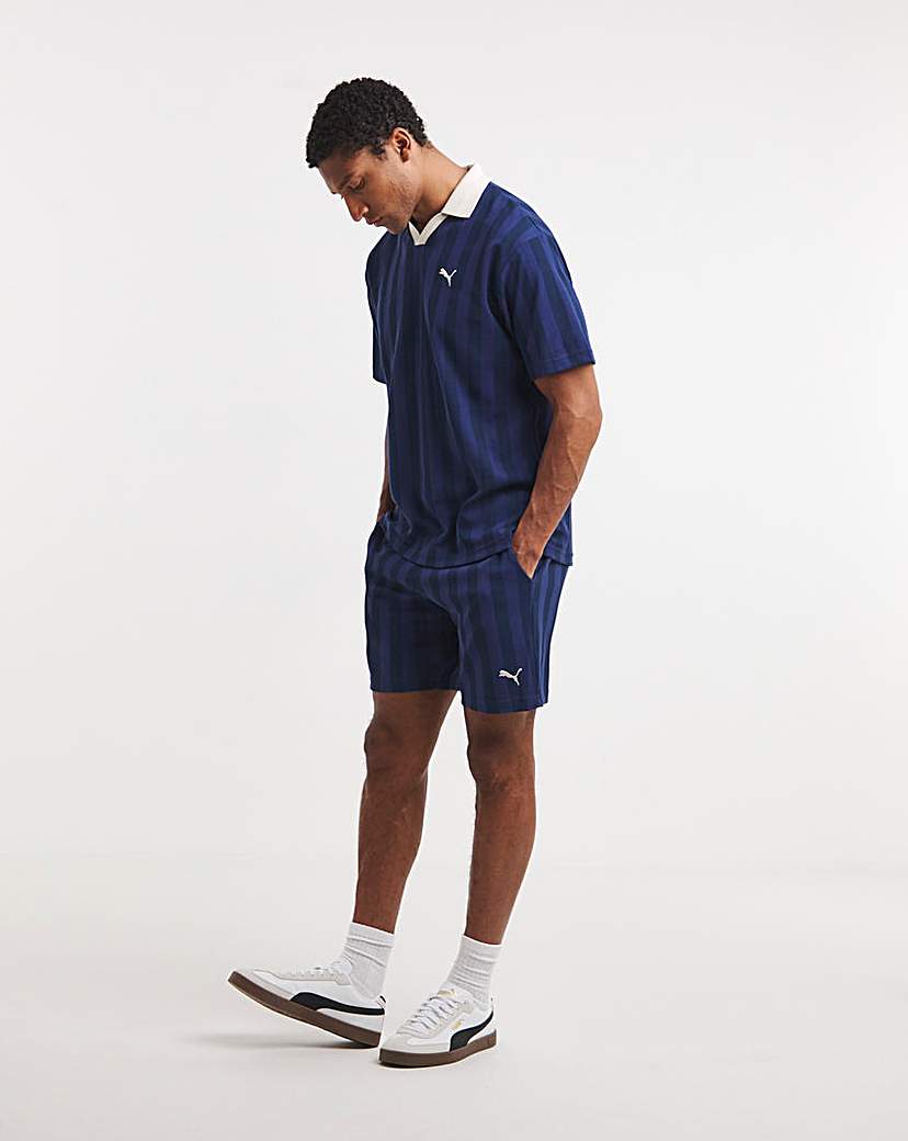 Puma Blue Class 8 Inch Shorts - M35