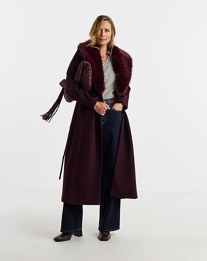 Faux Fur Collar Jacket