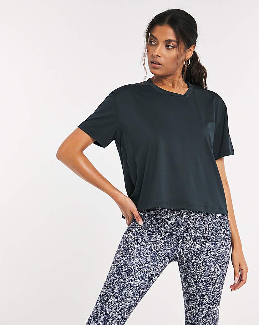 Active Snake Print Double Layer Top