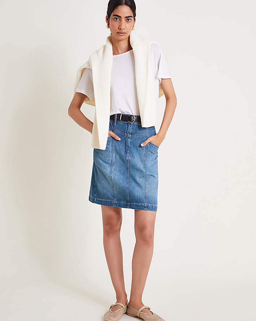 Monsoon Anisa Denim Mini Skirt