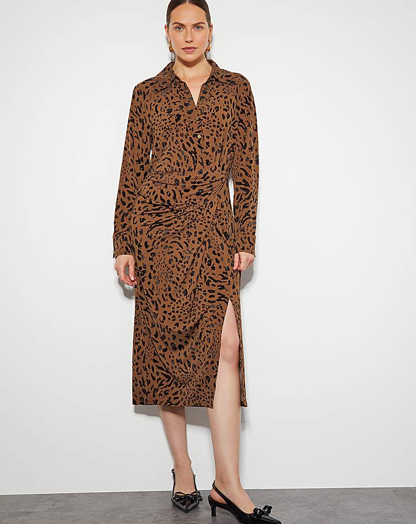 Monsoon Aubrey Leopard Print Dress