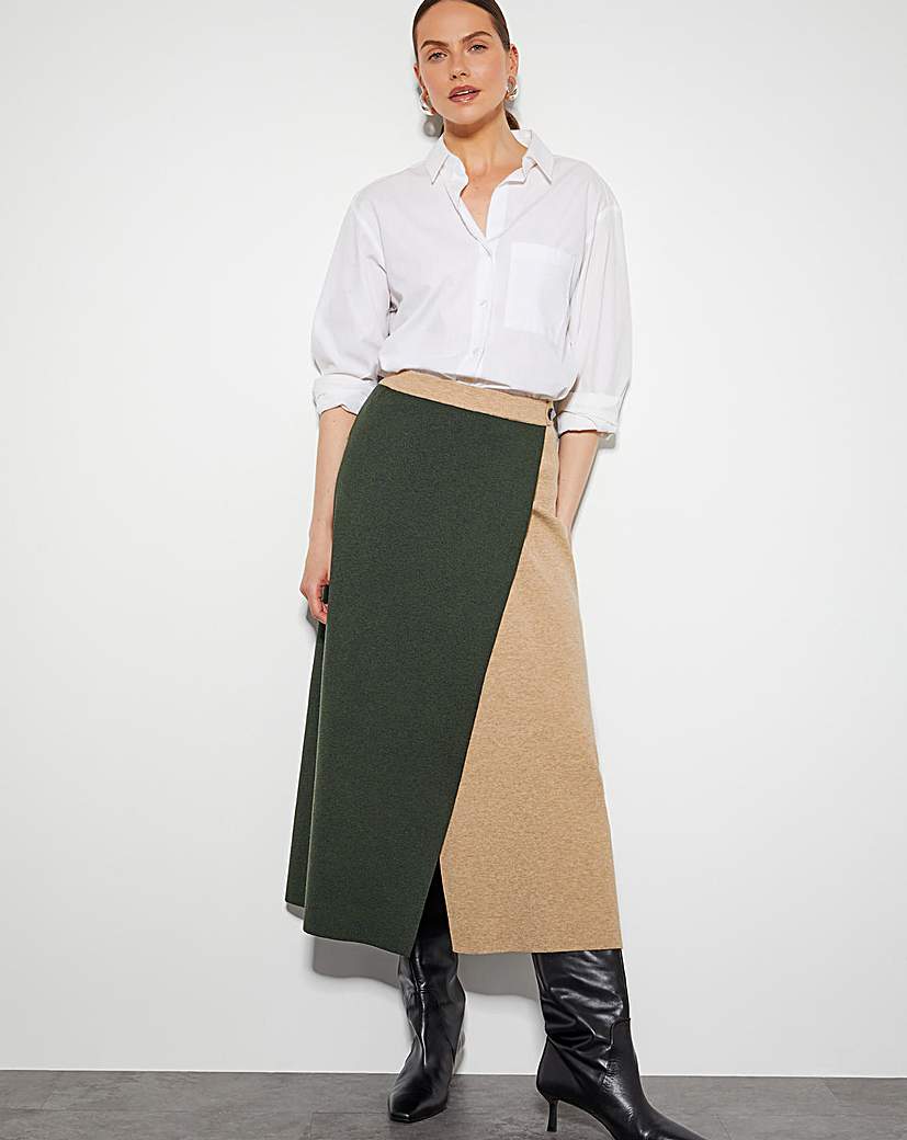 Monsoon Nellie Two-Tone Knit Skirt