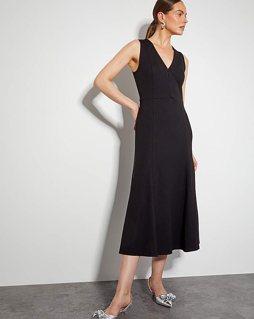 Monsoon Polly Ponte Midi Dress