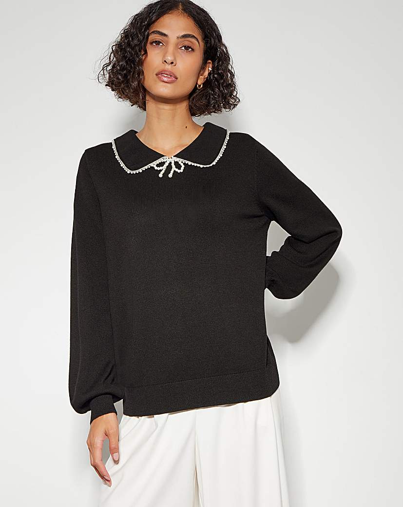 Monsoon Clara Collar Jumper