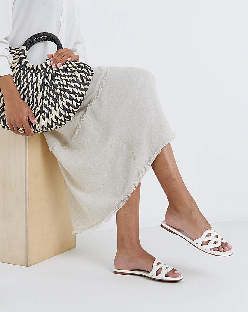 Padded Loop Mule Sandal Wide