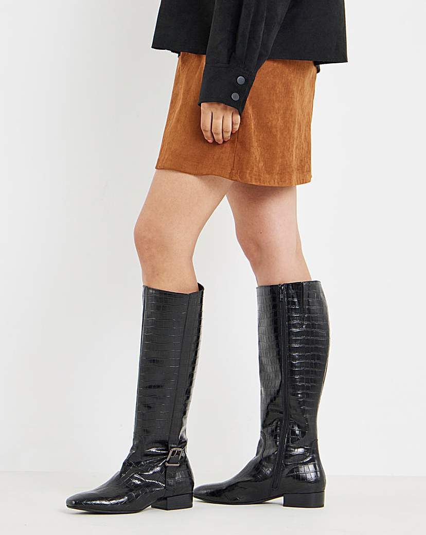 Knee High Riding Boot Wide