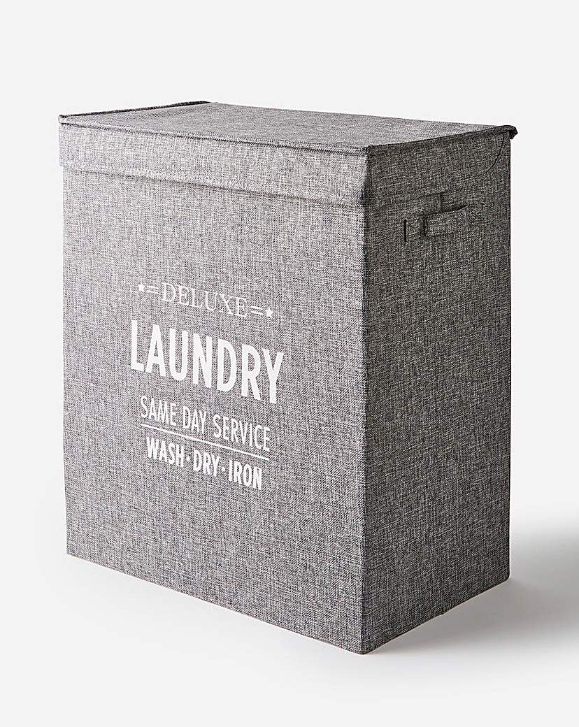Image of Grey Laundry Split Sorter Hamper
