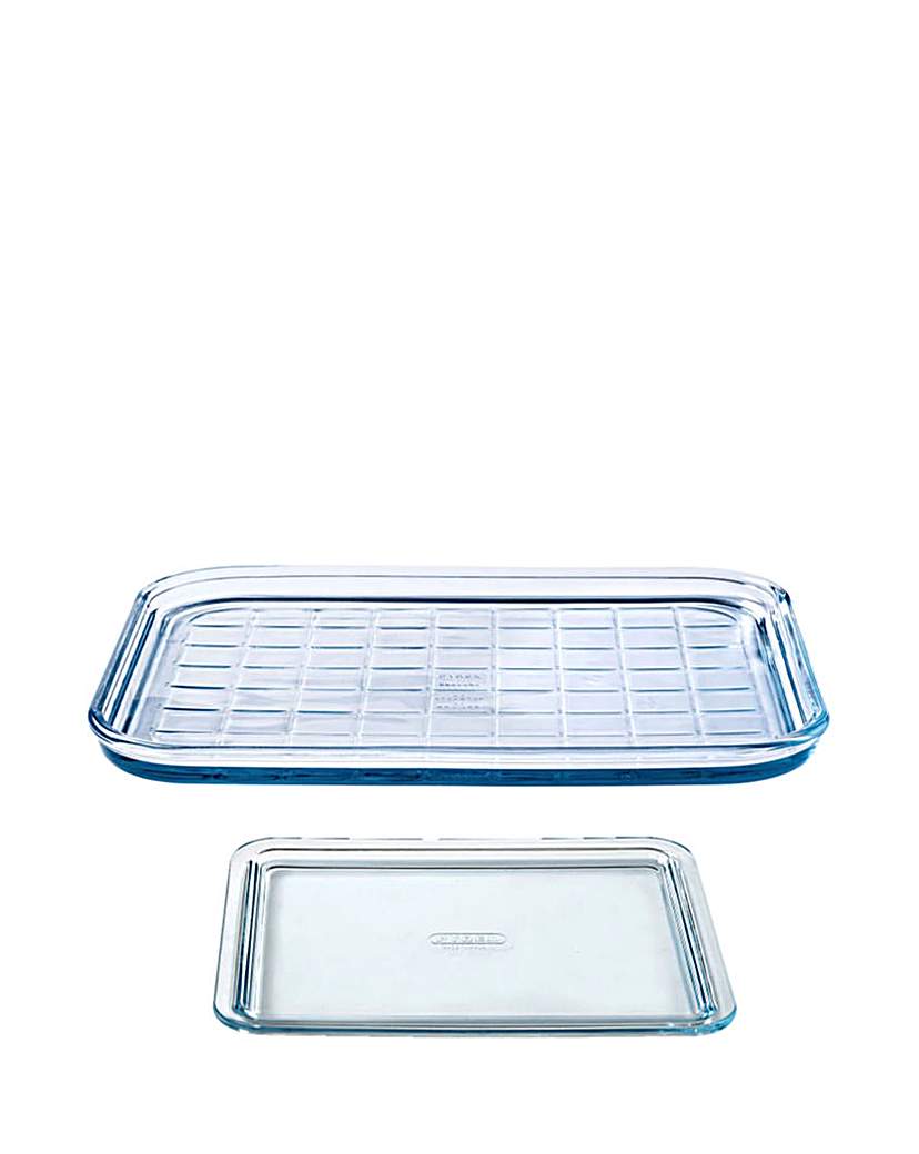 Pyrex Set of 2 Glass Baking Trays