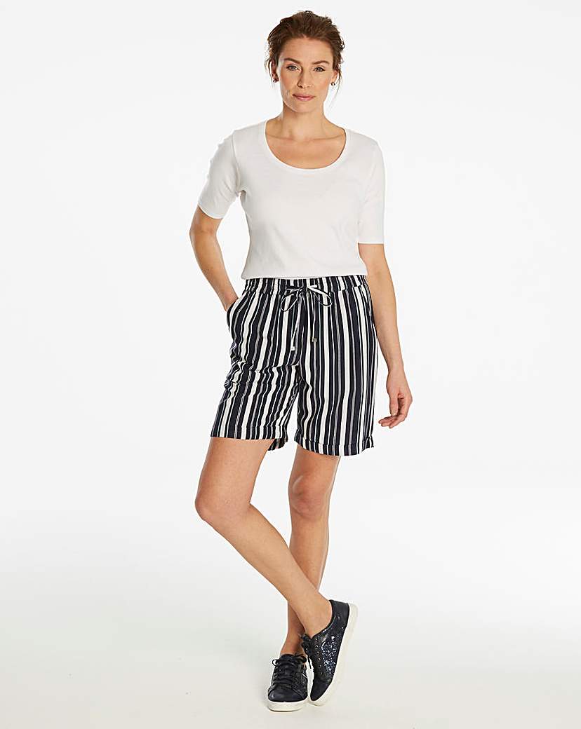 Essential Print Linen Mix Short