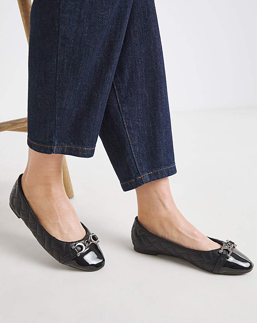 New In - Quilted Ballerina with Trim Wide